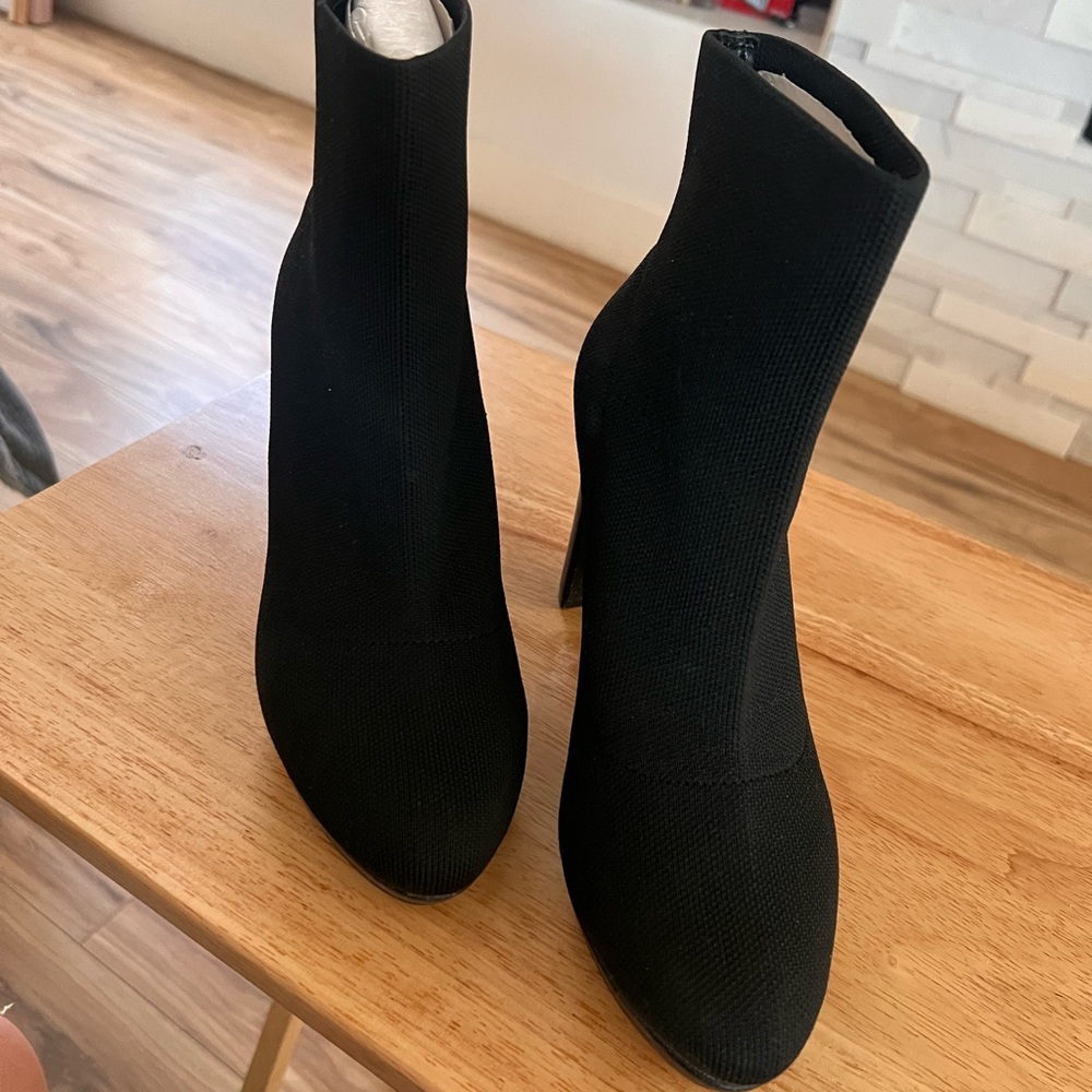 Calvin Klein Black Heeled Boots